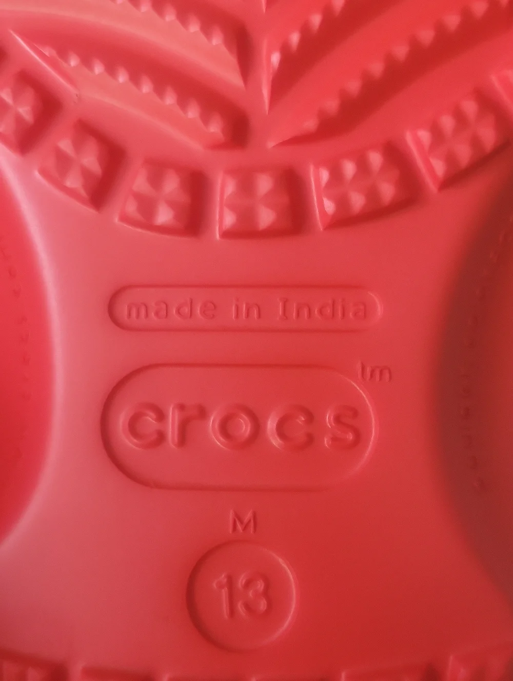 CROCS Classic Clog in Coral-Red Orange Men's Size13 Shoes Sandals
